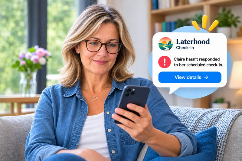Vertrauensperson erhält eine Benachrichtigung